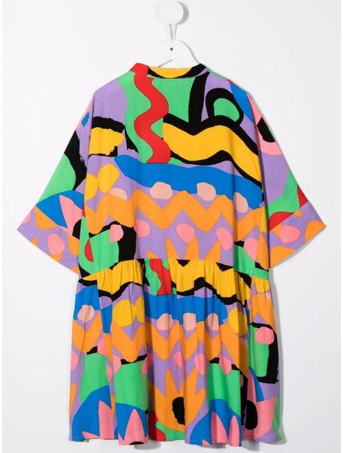 Stella McCartney Kids graphic-print midi dress