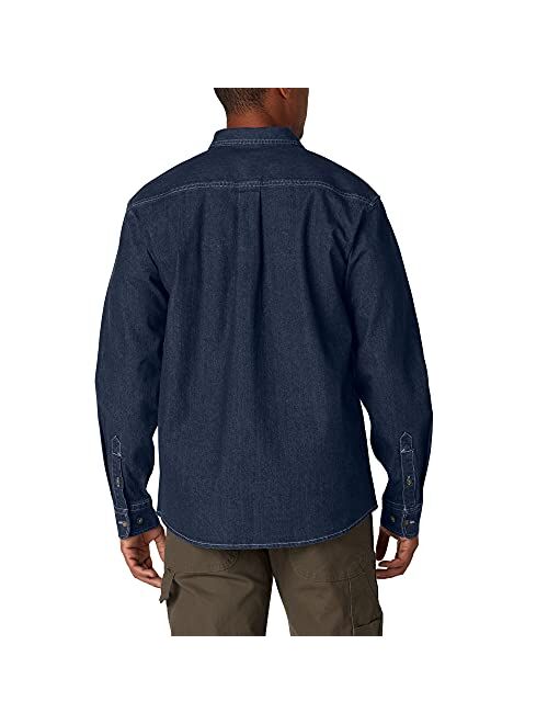 Dickies Men's Flex Denim Long Sleeve Work Shirt