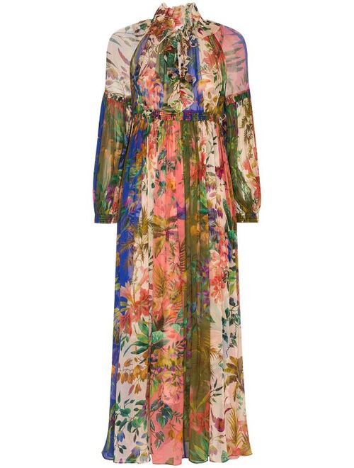 ZIMMERMANN tropical lantern georgette dress