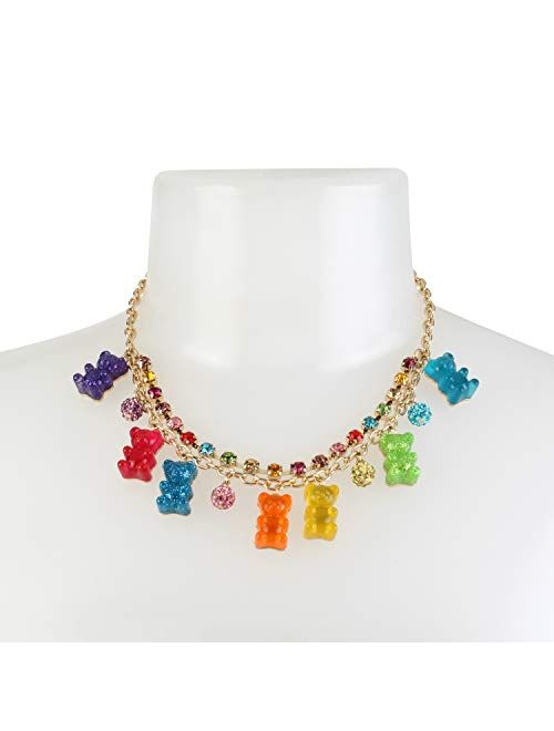 Betsey Johnson Gummy Bear Frontal Necklace