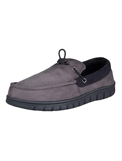 Men's Open and Closed Back Memory Foam Slippers With Indoor/Outdoor Sole