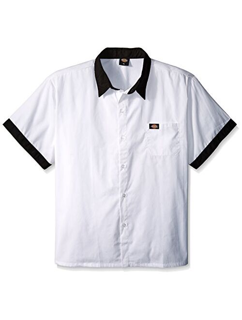 Dickies Men's Plus Size Pearl Button Cook Shirt