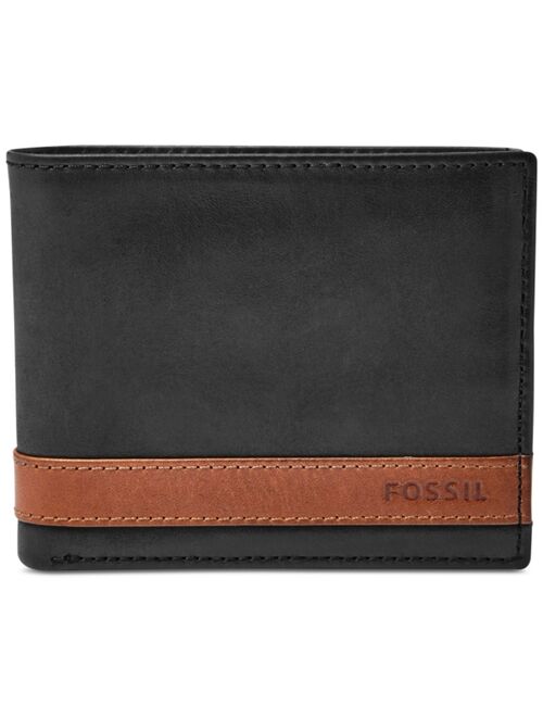 Fossil Men's Quinn Bifold With Flip ID Leather Wallet