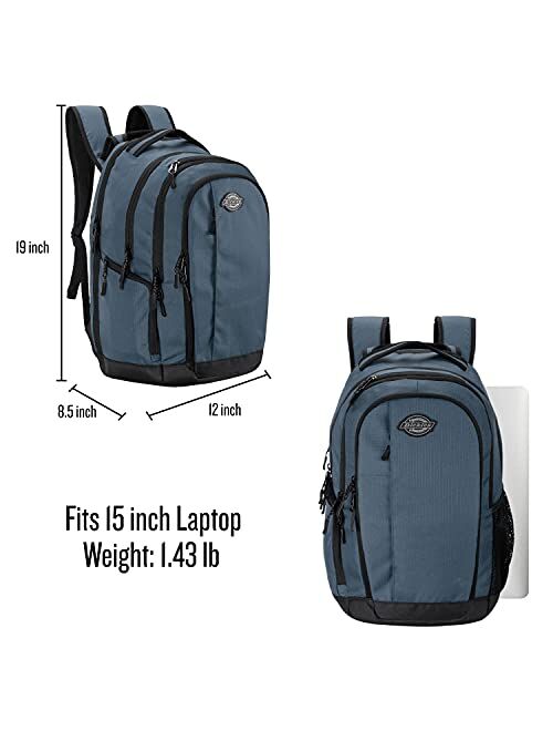 Dickies Laptop Backpack, Water Resistant College Computer Bag for School, Fits 15.6 Inch Notebook (Airforce Blue)