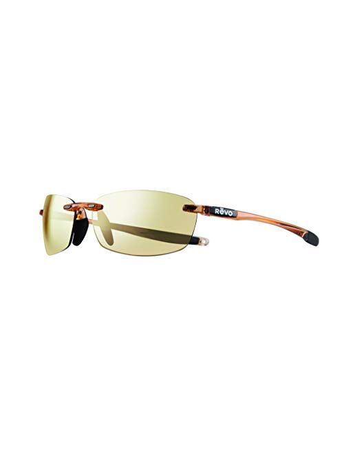 Revo Sunglasses Descend N: Polarized Lens with Rimless Rectangular Frame