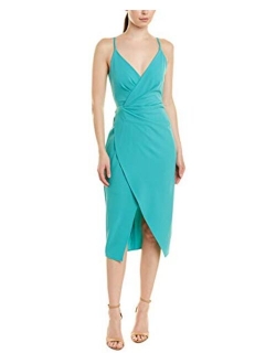 Women's Scuba Crepe V Neck Dress