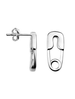 SOFIA MILANI - Women's Earrings 925 Silver - Safety Pin Stud Earrings - 20682