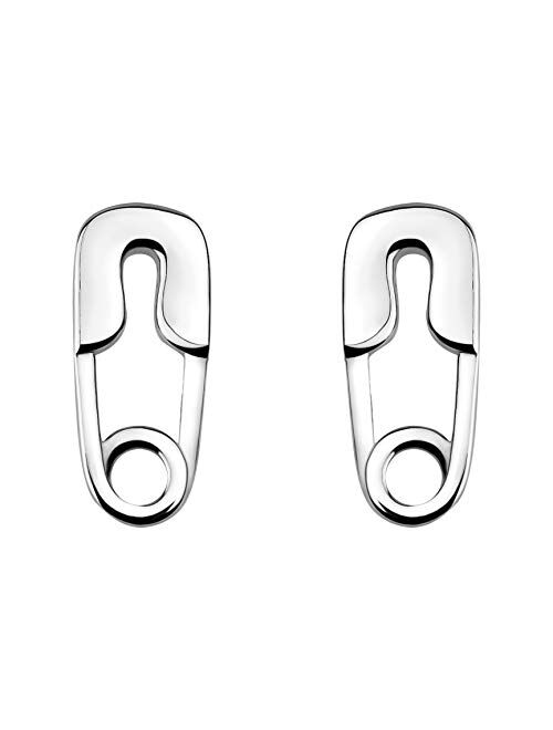 SOFIA MILANI - Women's Earrings 925 Silver - Safety Pin Stud Earrings - 20682