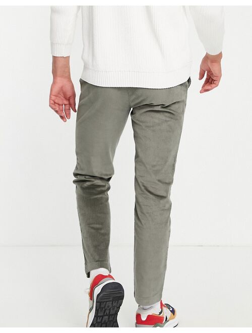 River Island corduroy pants in green