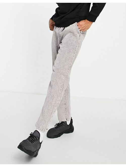 Liquor N Poker cord pants in gray