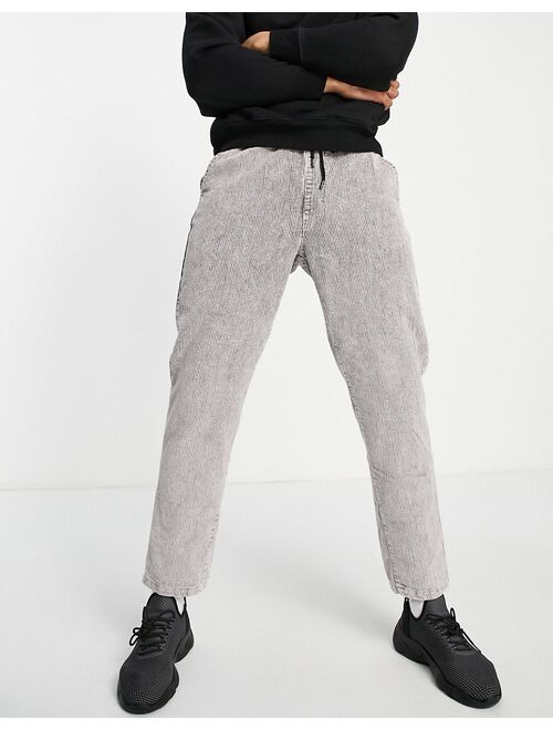 Liquor N Poker cord pants in gray