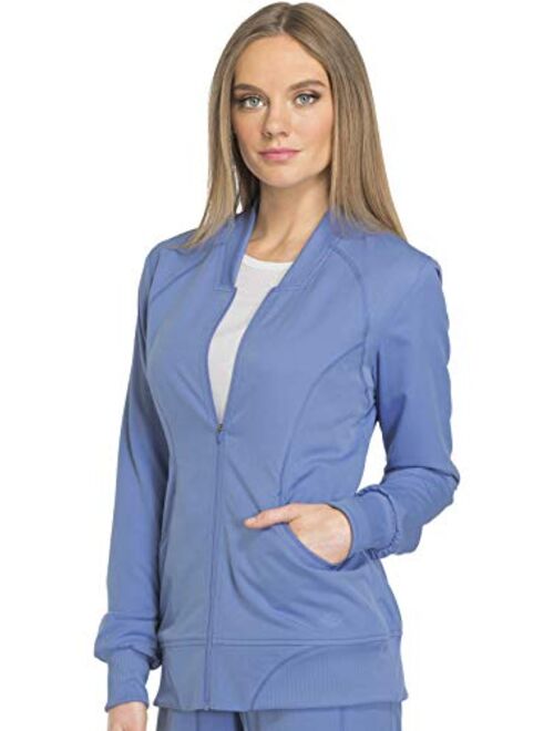 Dickies Dynamix Women Warm Up Scrubs Jacket Zip Front DK330