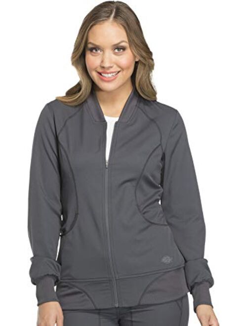 Dickies Dynamix Women Warm Up Scrubs Jacket Zip Front DK330