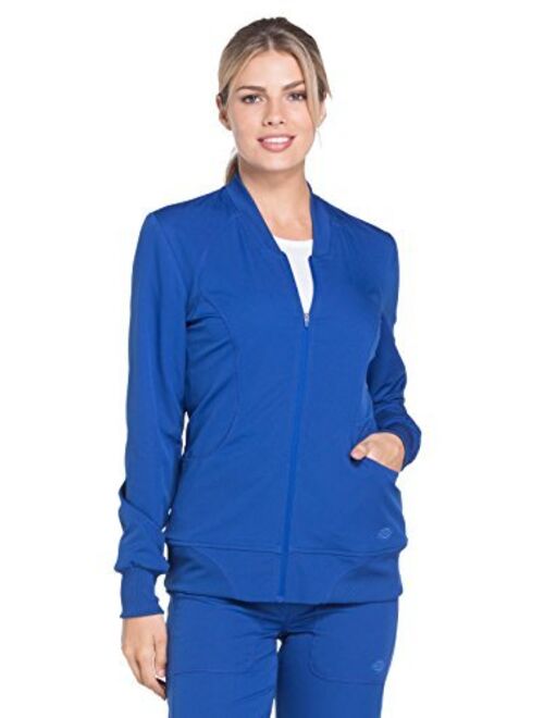 Dickies Dynamix Women Warm Up Scrubs Jacket Zip Front DK330