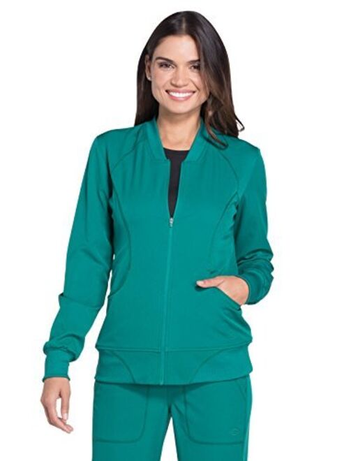 Dickies Dynamix Women Warm Up Scrubs Jacket Zip Front DK330