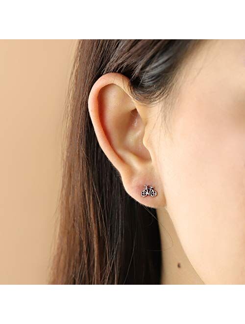 Boma Jewelry Sterling Silver Bicycle Stud Earrings