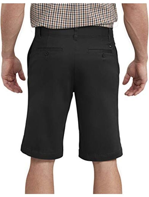 Dickies Men's 11 Inch Active Waist Washed Chino Short