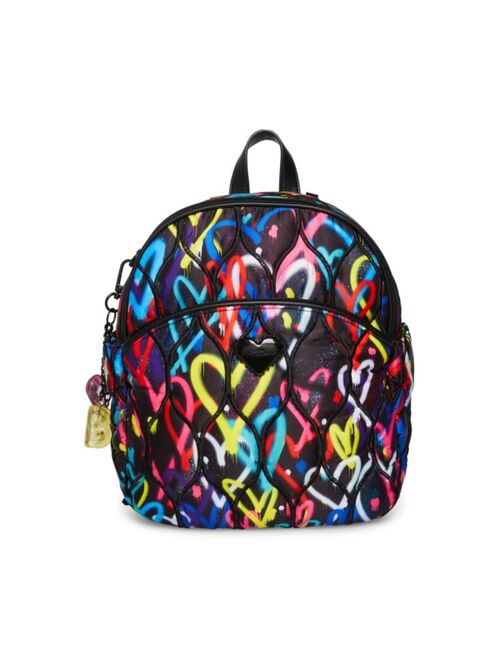 Betsey Johnson Women's Nylon Quilted Mini Backpack