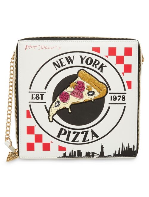 Betsey Johnson Pizza Box Crossbody Bag