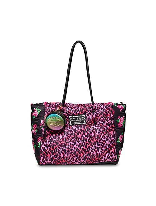 Betsey Johnson Unknown women's Garden Tote Bag, Pink Multi, One Size US