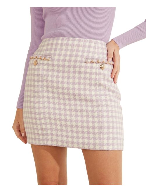 GUESS Bella Tweed Skirt