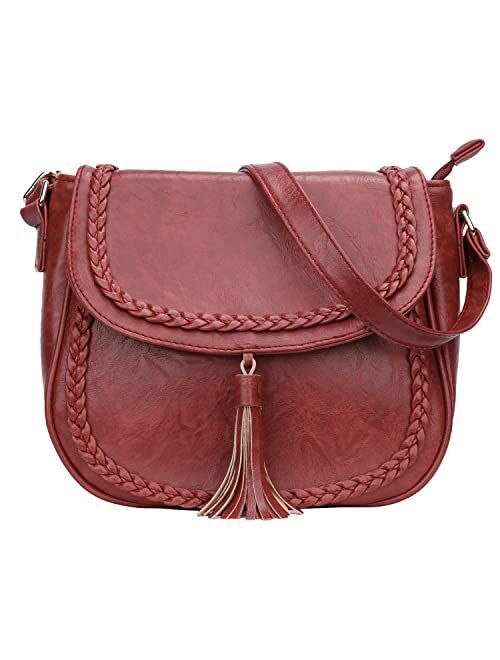 KKXIU Crossbody Bags for Women Hollow Purses with Adjustable Strap