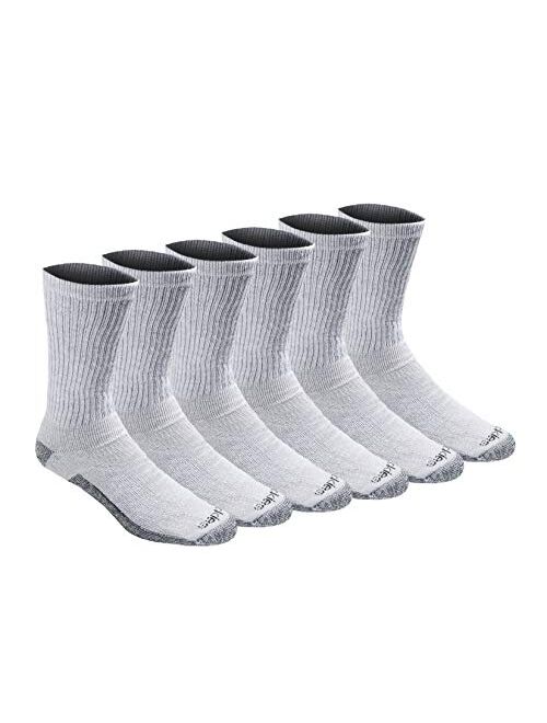 Dickies Men's Multi-Pack Dri-tech 2.0 Moisture Control Heel-Lock Crew Socks