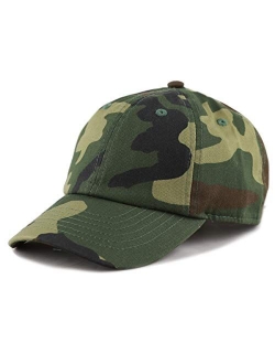 The Hat Depot Kids Washed Low Profile Cotton and Denim Plain Baseball Cap