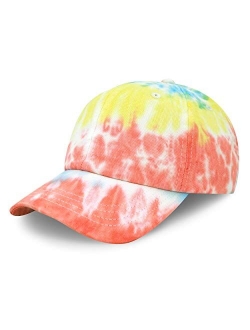 The Hat Depot Kids Washed Low Profile Cotton and Denim Plain Baseball Cap