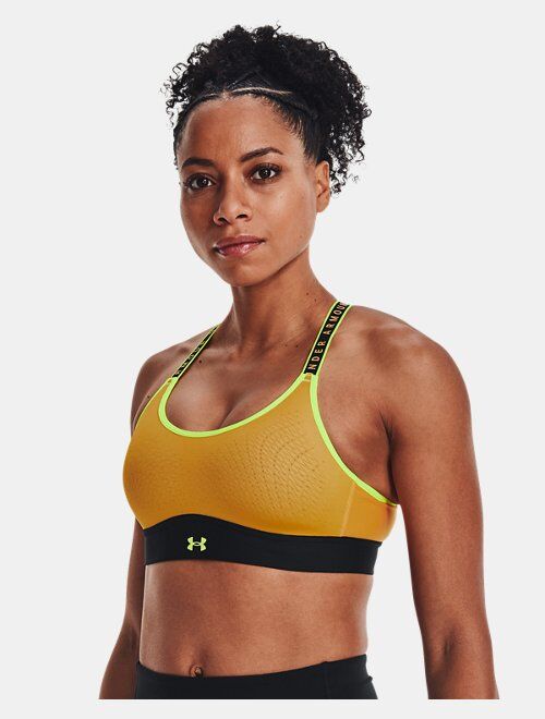 Under Armour Infinity mid sports bra in plum