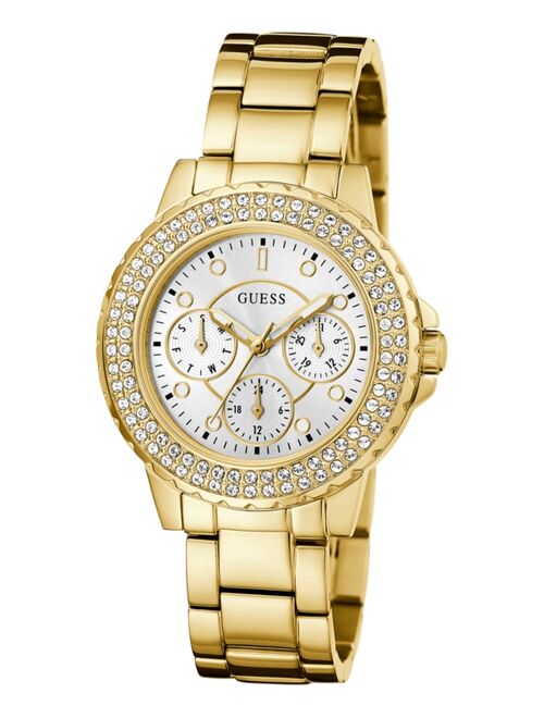 GUESS Women's Gold-Tone Stainless Steel Bracelet Watch 36mm