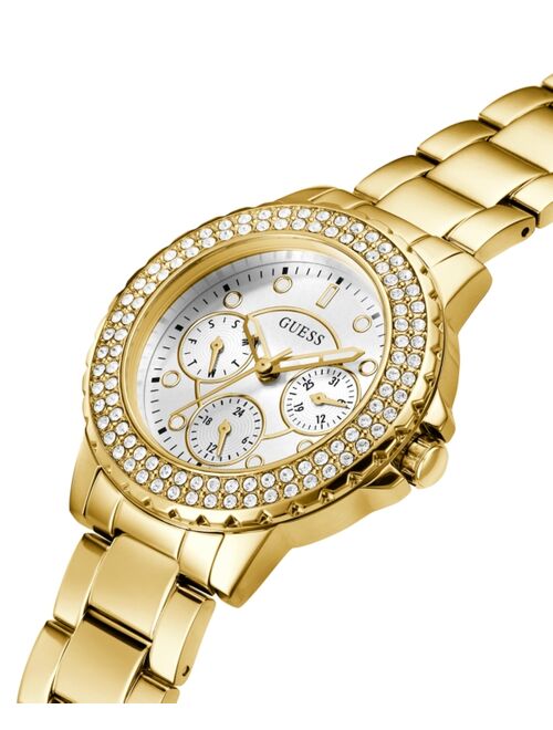 GUESS Women's Gold-Tone Stainless Steel Bracelet Watch 36mm