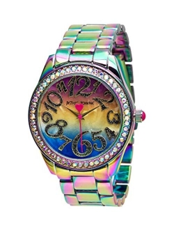 Women's Watch - Glitteratzi Wristwatch, 3 Hand Quartz Movement: BJW017PU