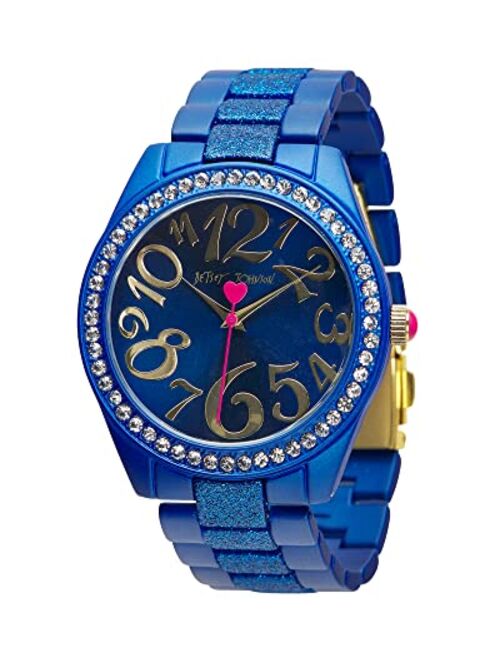 BETSEY JOHNSON Women's Watch - Glitteratzi Wristwatch, 3 Hand Quartz Movement: BJW017PU