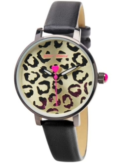 Women's Watch - Vegan Leather Strap Glitter Wristwatch, Quartz Movement: BJW044