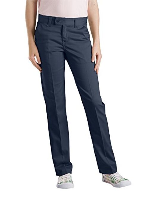 Dickies Girls' Stretch Slim Straight Pant