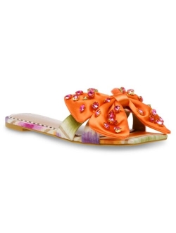 Women's Daisy-R Bow Slide Flat Sandals