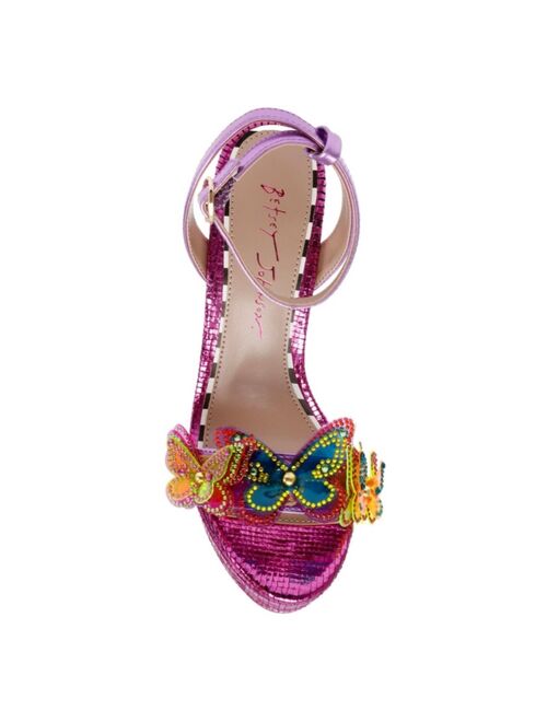 Betsey Johnson Women's Noemi Butterfly Strap Dress Sandals