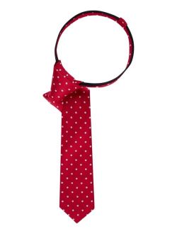 Dot-Print Zipper Tie, Big Boys