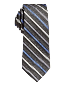 Big Boys Gemstone Striped Zipper Necktie