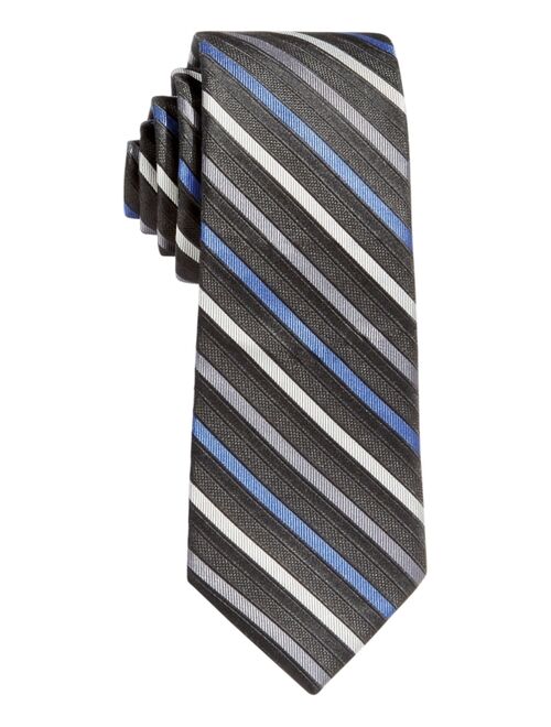 Calvin Klein Big Boys Gemstone Striped Zipper Necktie