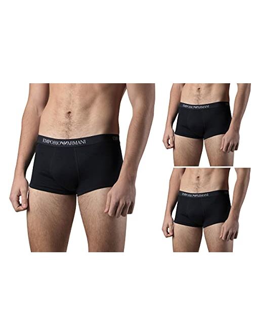 Emporio Armani Men's 3-Pack Cotton Trunks