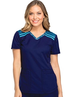 Dynamix Women Scrubs Top V-Neck DK740