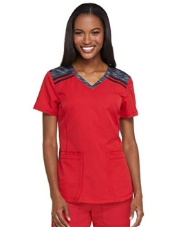 Dynamix Women Scrubs Top V-Neck DK740