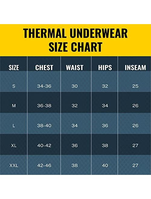 Dickies Mens Long Thermal Underwear 2 Piece Cold Weather Base Layer Set For Men