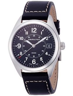Men's Analogue Quartz Watch with Leather Strap H68551733