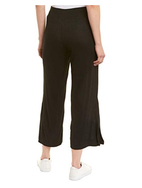 Betsey Johnson Women's Rib Wasit Wide Leg Pant