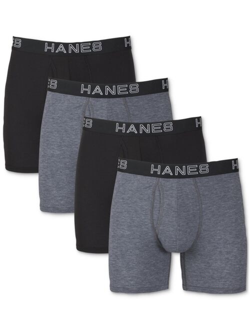 Hanes Men's 4-Pk. Ultimate® Comfort Flex Fit® Ultra Soft Boxer Briefs