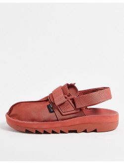 Beatnik sandals in terracotta orange