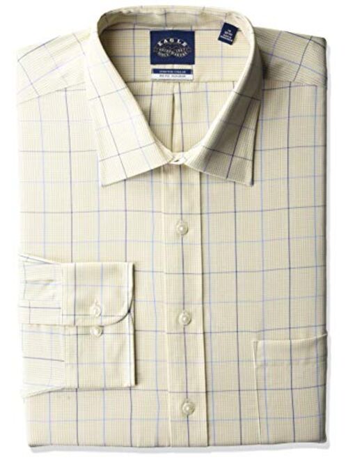 Eagle Men's BIG FIT Dress Shirts Non Iron Stretch Check (Big and Tall)